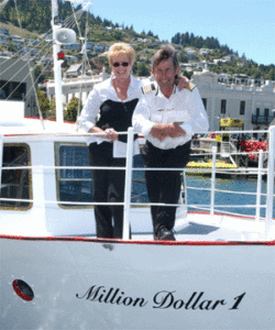 Owners of Million Dollar Cruise Queenstown, Wayne and Betty Perkins
