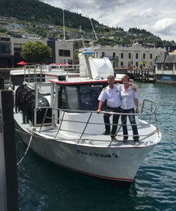 Wayne & Betty Perkins - owners of Queenstown Lake Cruise company, Million Dollar Cruise