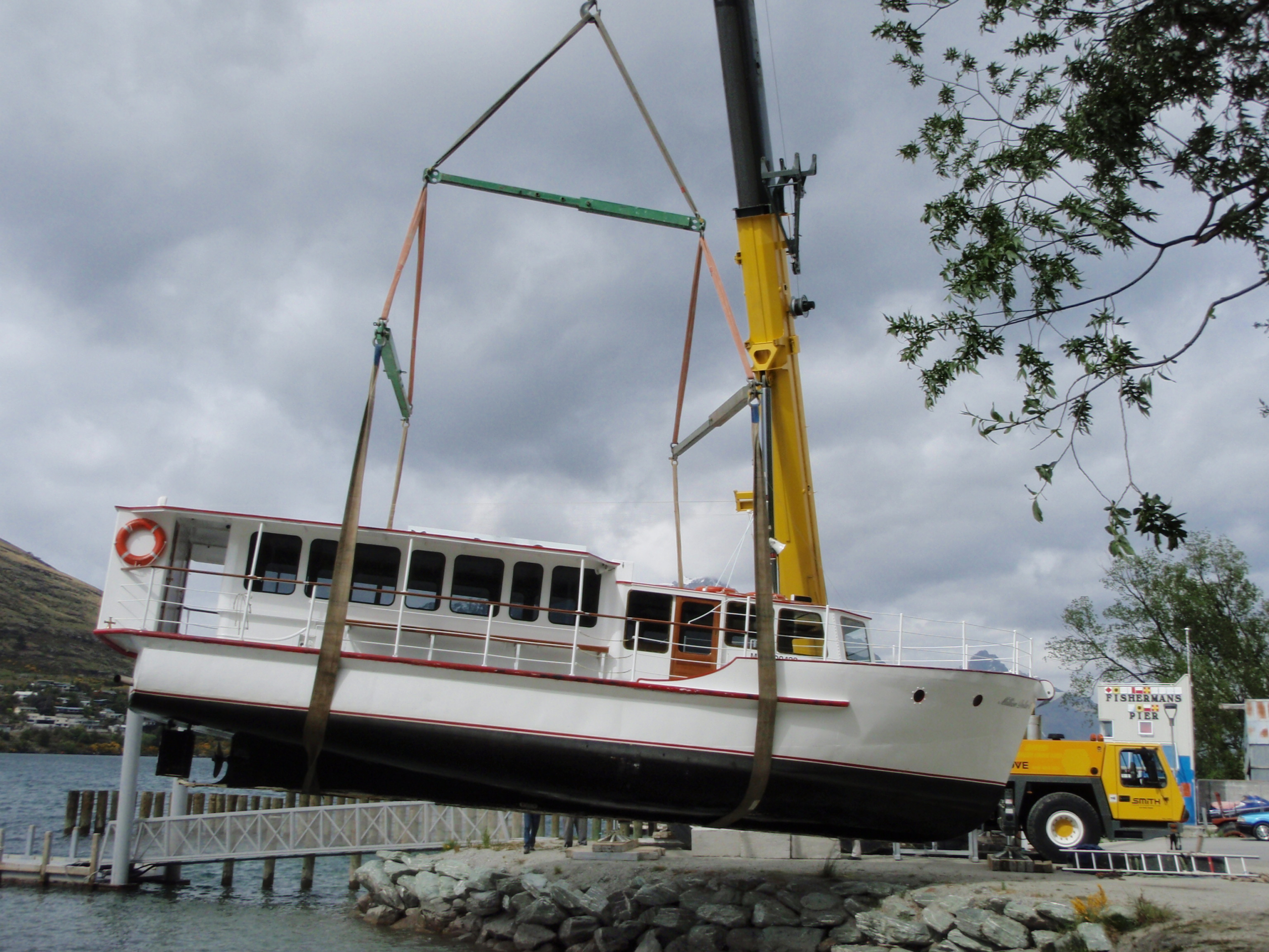 Million Dollar Being Loaded Into The Water